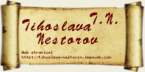 Tihoslava Nestorov vizit kartica